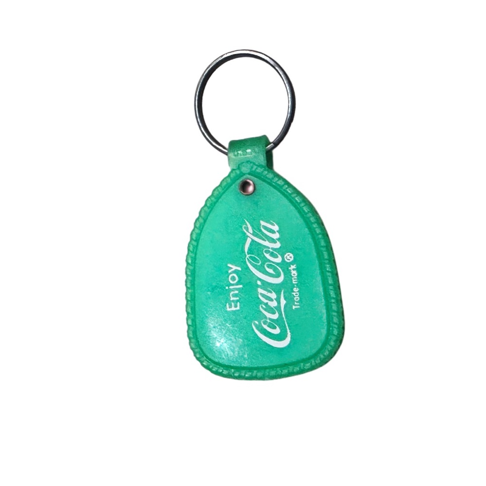 Vintage Green Coca Cola Keychain Accessory